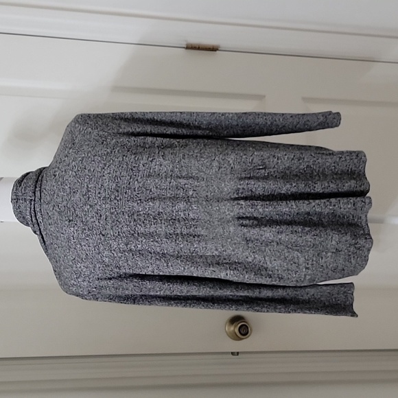 Apt. 9 Size M Marled Black & White (Gray) Lightweight Open Cardigan, EUC - Picture 4 of 12